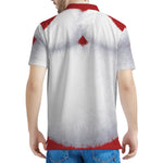 Santa Claus Beard Print Men's Polo Shirt