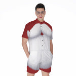 Santa Claus Beard Print Men's Rompers