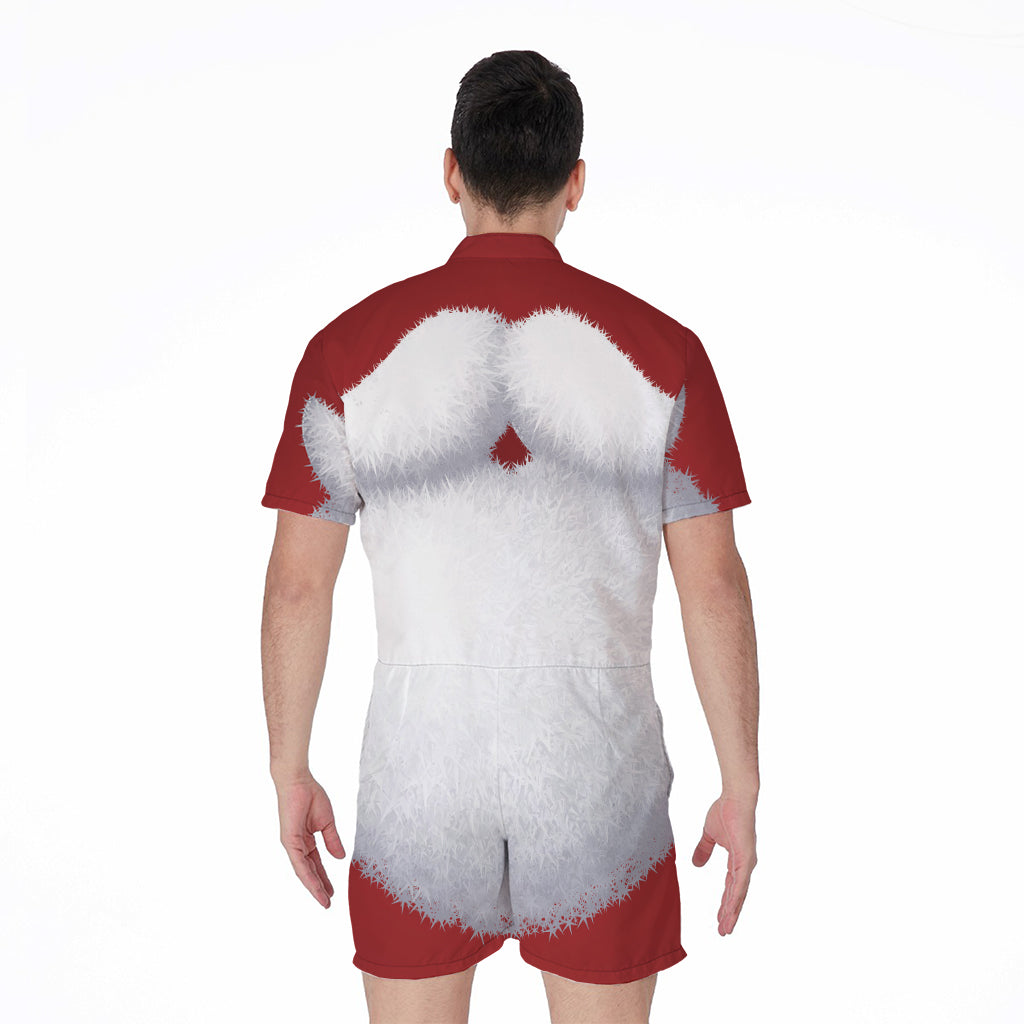 Santa Claus Beard Print Men's Rompers