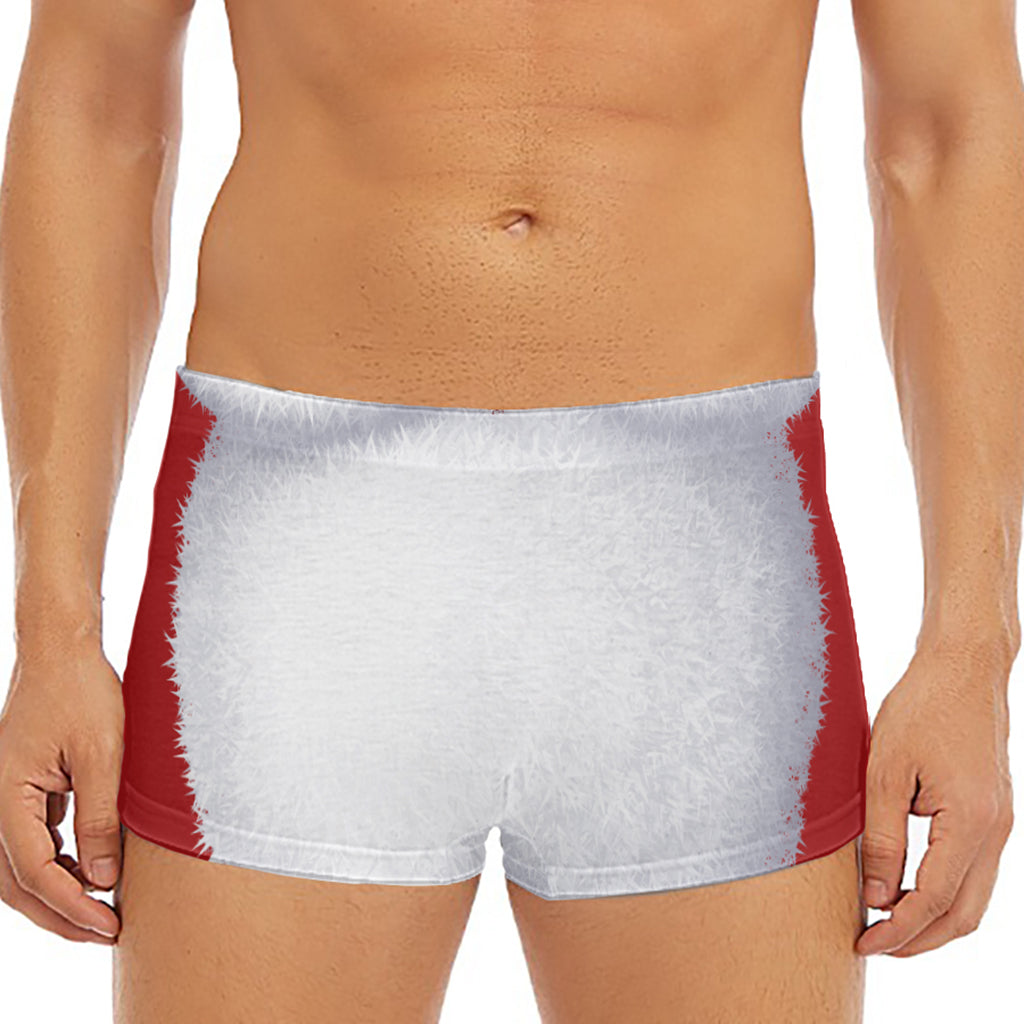 Santa Claus Beard Print Men's Short Boxer Briefs