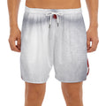 Santa Claus Beard Print Men's Split Running Shorts