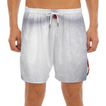 Santa Claus Beard Print Men's Split Running Shorts