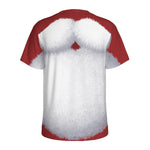 Santa Claus Beard Print Men's Sports T-Shirt