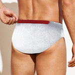 Santa Claus Beard Print Men's Swim Briefs