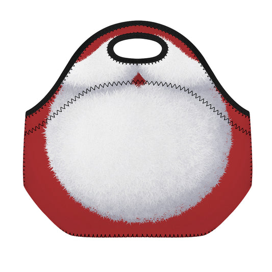 Santa Claus Beard Print Neoprene Lunch Bag