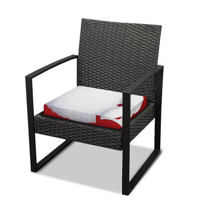 Santa Claus Beard Print Outdoor Seat Cushion Cover