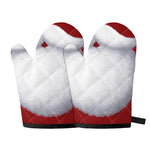 Santa Claus Beard Print Oven Mitts