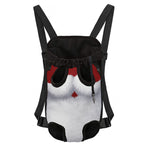 Santa Claus Beard Print Pet Carrier Backpack
