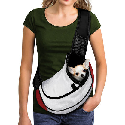 Santa Claus Beard Print Pet Sling Carrier