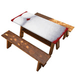 Santa Claus Beard Print Picnic Table Cover