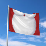 Santa Claus Beard Print Polyester Flag