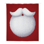 Santa Claus Beard Print Polyester Shower Curtain