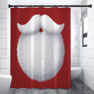 Santa Claus Beard Print Premium Shower Curtain