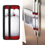 Santa Claus Beard Print Refrigerator Handle Covers