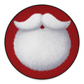 Santa Claus Beard Print Round Floor Mat
