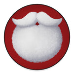 Santa Claus Beard Print Round Floor Mat