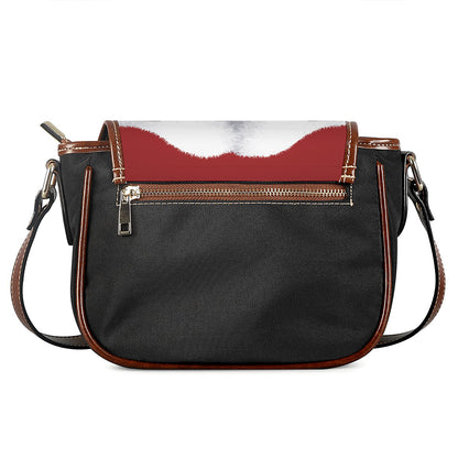 Santa Claus Beard Print Saddle Bag