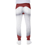 Santa Claus Beard Print Scuba Joggers