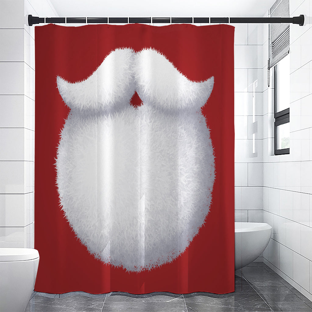 Santa Claus Beard Print Shower Curtain