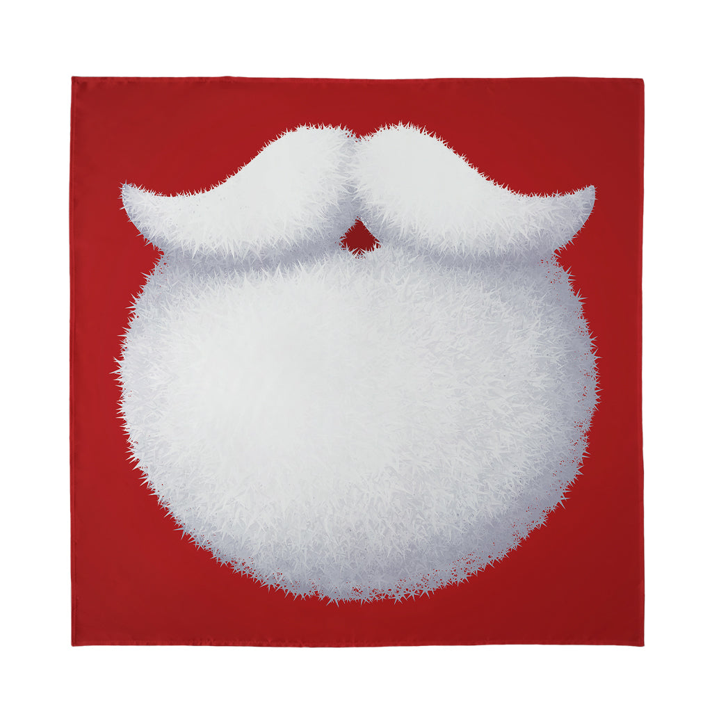 Santa Claus Beard Print Silk Bandana