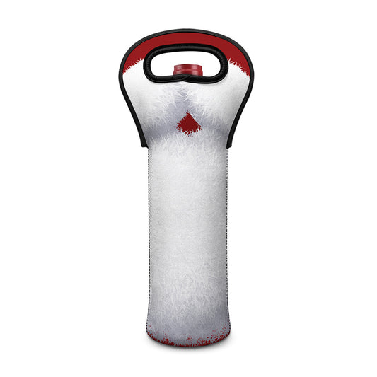Santa Claus Beard Print Single Neoprene Wine Tote