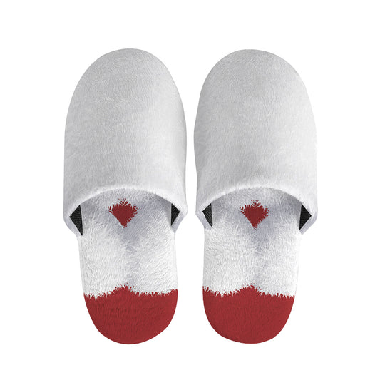 Santa Claus Beard Print Slippers