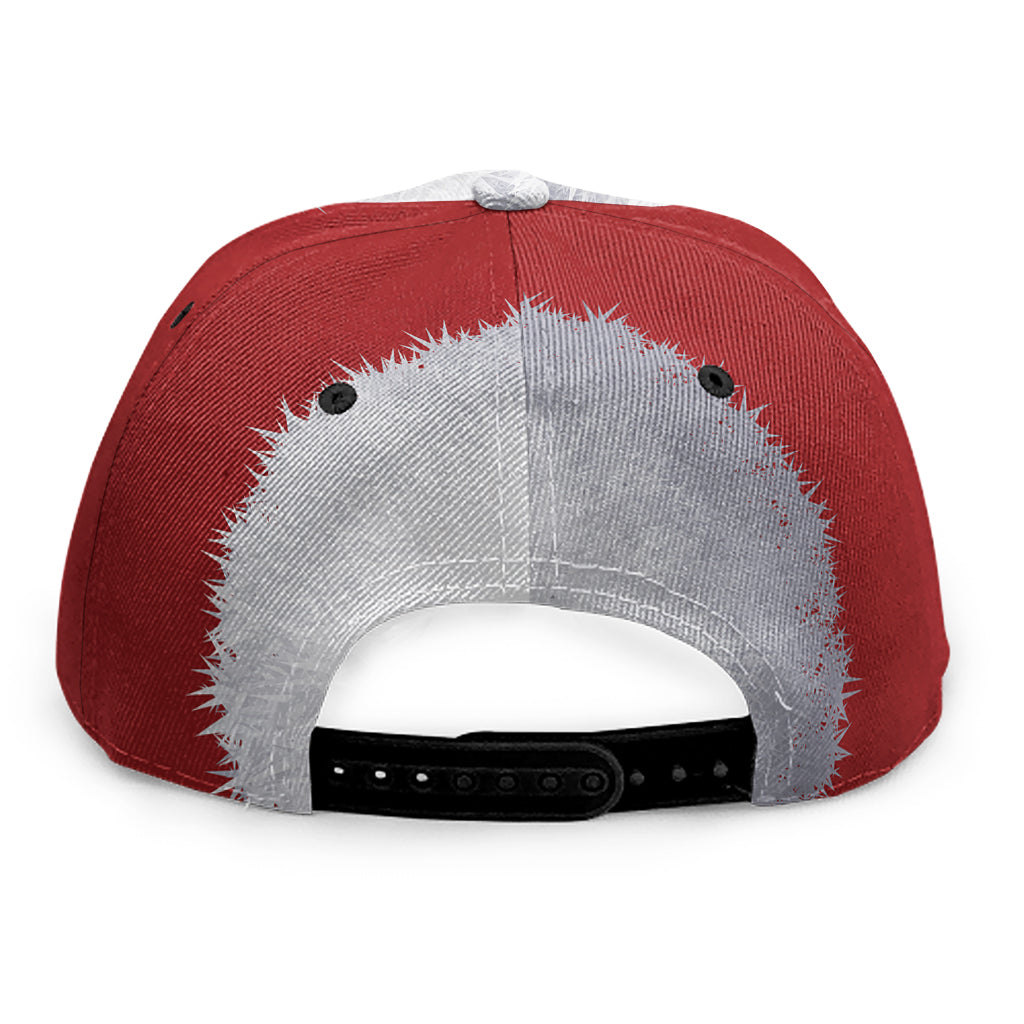 Santa Claus Beard Print Snapback Cap