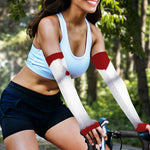 Santa Claus Beard Print Sun Protection Arm Sleeves