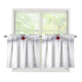 Santa Claus Beard Print Tier Curtains