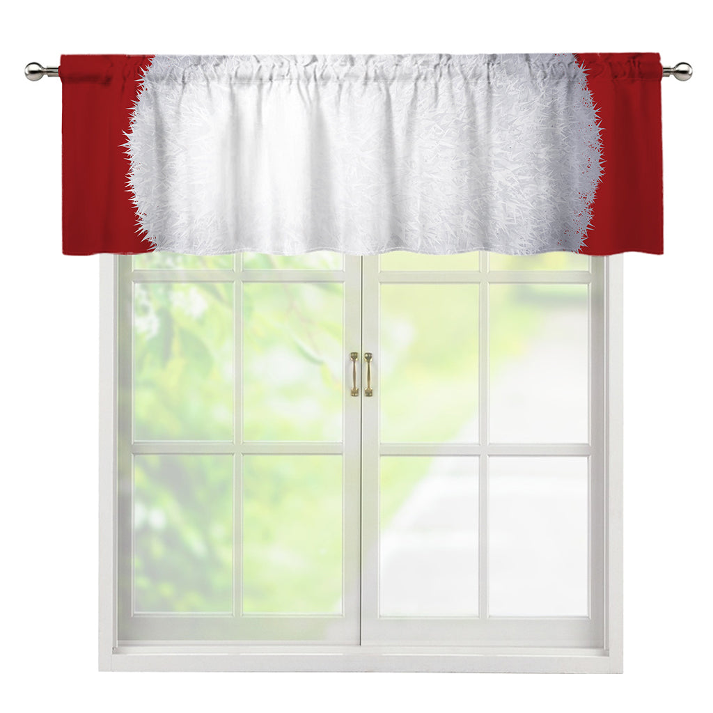 Santa Claus Beard Print Window Valance