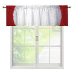 Santa Claus Beard Print Window Valance
