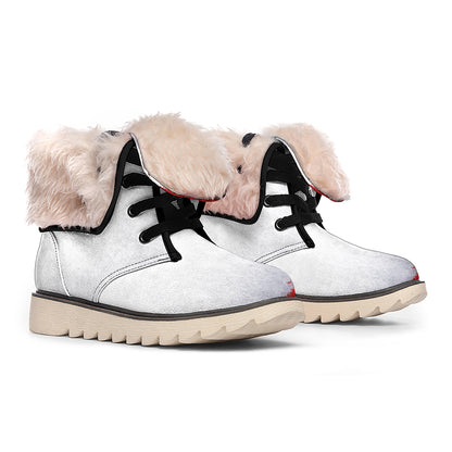 Santa Claus Beard Print Winter Boots