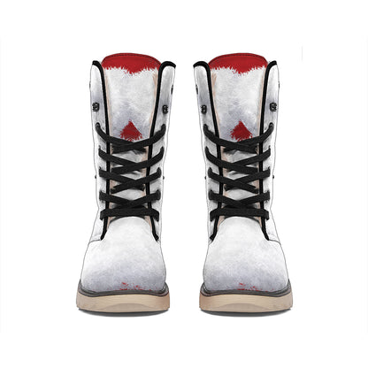 Santa Claus Beard Print Winter Boots