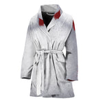 Santa Claus Beard Print Women's Bathrobe