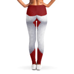 Santa Claus Beard Print Women's Leggings