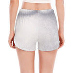 Santa Claus Beard Print Women's Split Running Shorts