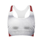 Santa Claus Beard Print Women's Sports Bra