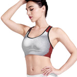 Santa Claus Beard Print Women's Sports Bra