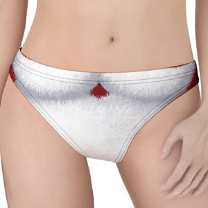 Santa Claus Beard Print Women's Thong