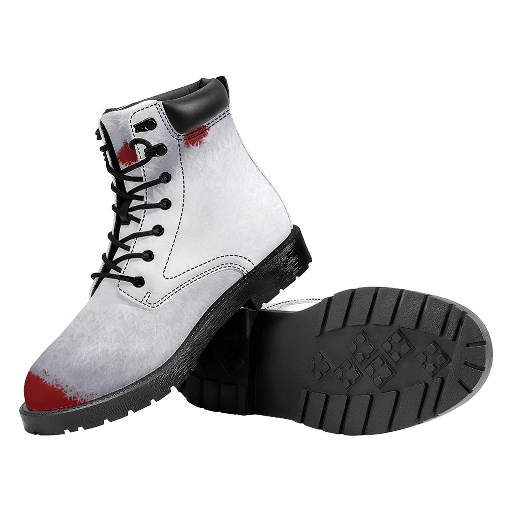 Santa Claus Beard Print Work Boots