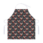 Santa Claus Deer Pattern Print Adjustable Apron