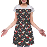 Santa Claus Deer Pattern Print Adjustable Apron