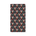 Santa Claus Deer Pattern Print Baby Crib Sheet