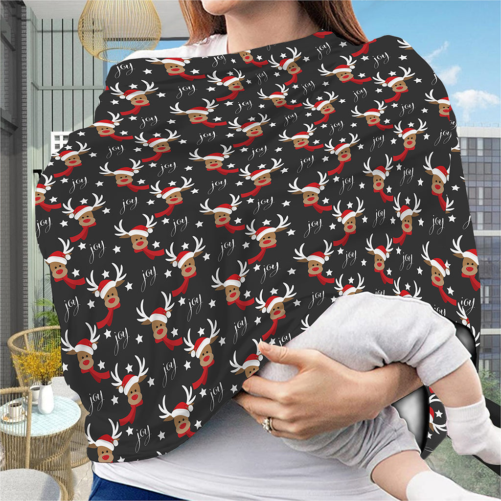 Santa Claus Deer Pattern Print Baby Seat Cover
