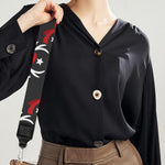 Santa Claus Deer Pattern Print Bag Strap