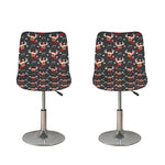 Santa Claus Deer Pattern Print Bar Stool Covers