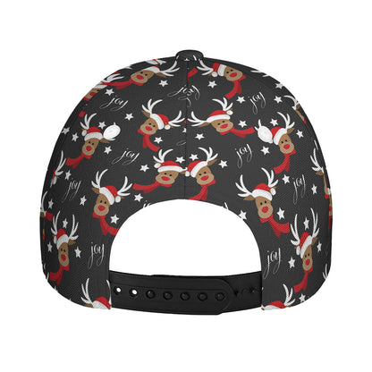 Santa Claus Deer Pattern Print Baseball Cap