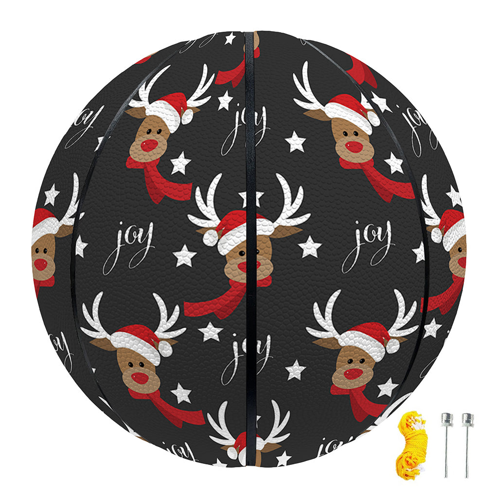 Santa Claus Deer Pattern Print Basketball