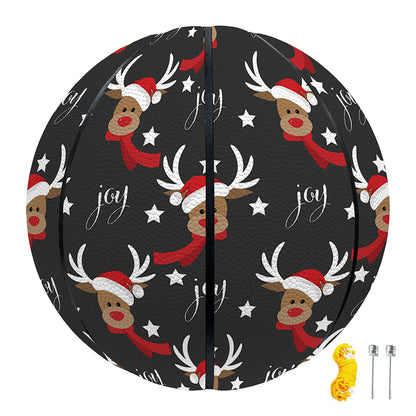 Santa Claus Deer Pattern Print Basketball