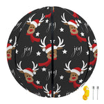 Santa Claus Deer Pattern Print Basketball
